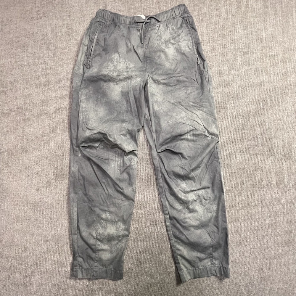 Abercrombie Kids Boys Gray Acid Wash Elastic Waist Drawstring Pants 13/14